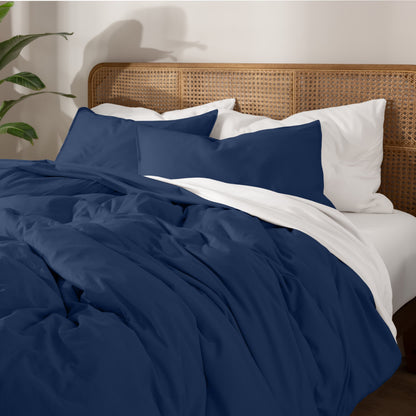 Bare Home Organic Cotton Jersey Duvet Cover Set