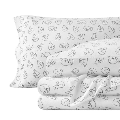 Bare Home  Double Brushed Cotton Flannel Sheet Set