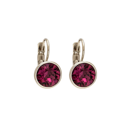 Classic Leverback Earrings with Sparkling Swarovski Crystals
