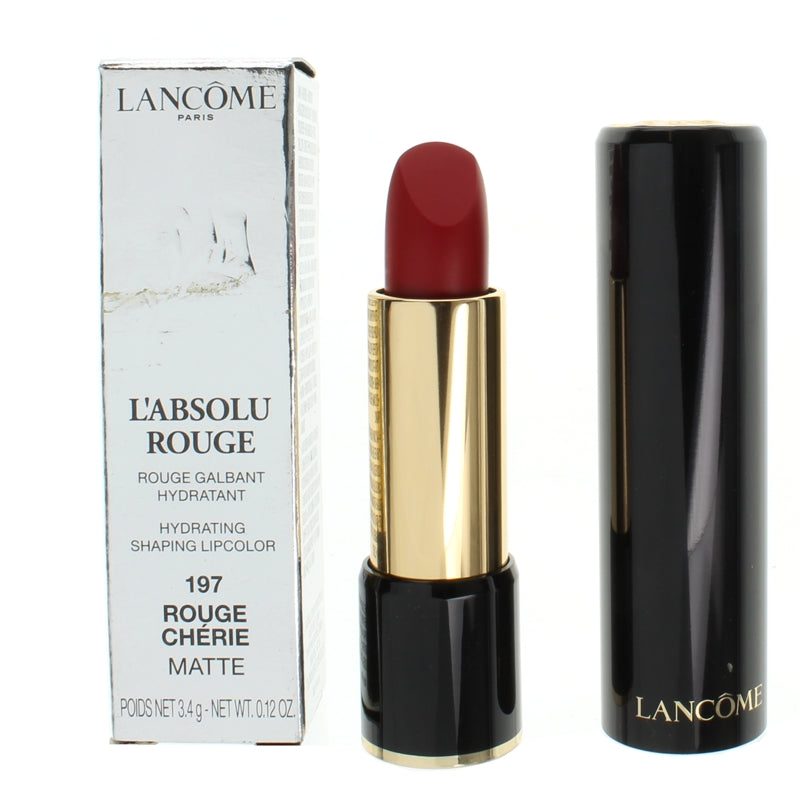 Lancome L'Absolu Rouge Hydrating Red Lipstick 197 Rouge Cherie