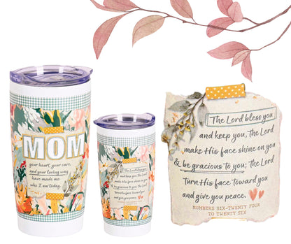 20 oz Tumbler – Mom Your Heart, Your Care