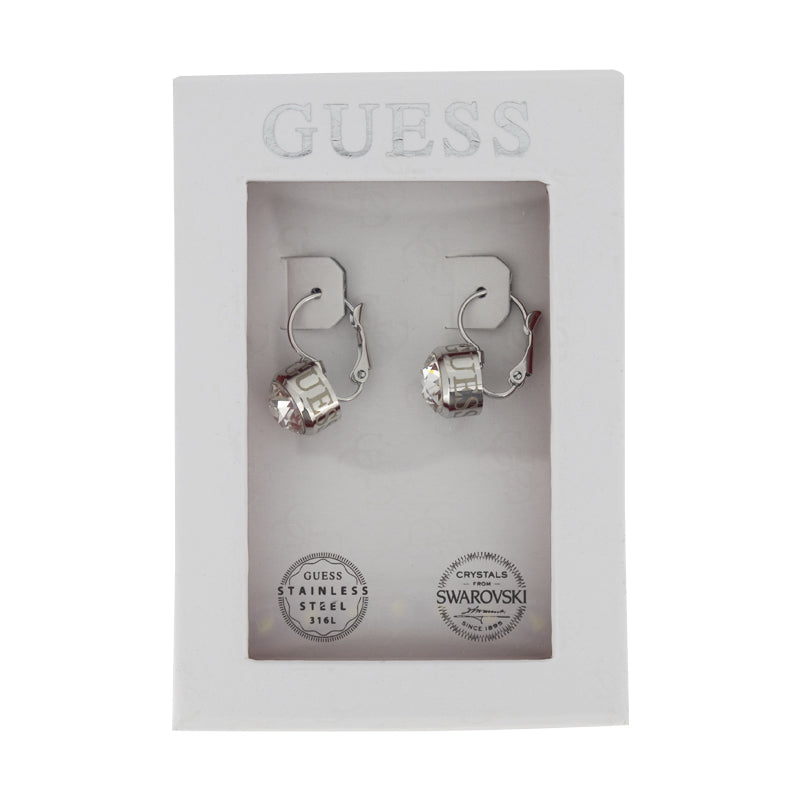 Guess Guess Crystal Clip-On Earrings Stainless Steel UBT01064
