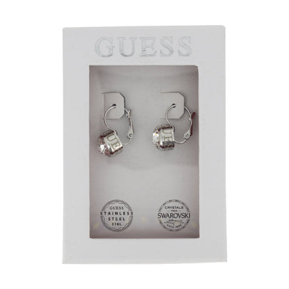Guess Guess Crystal Clip-On Earrings Stainless Steel UBT01064
