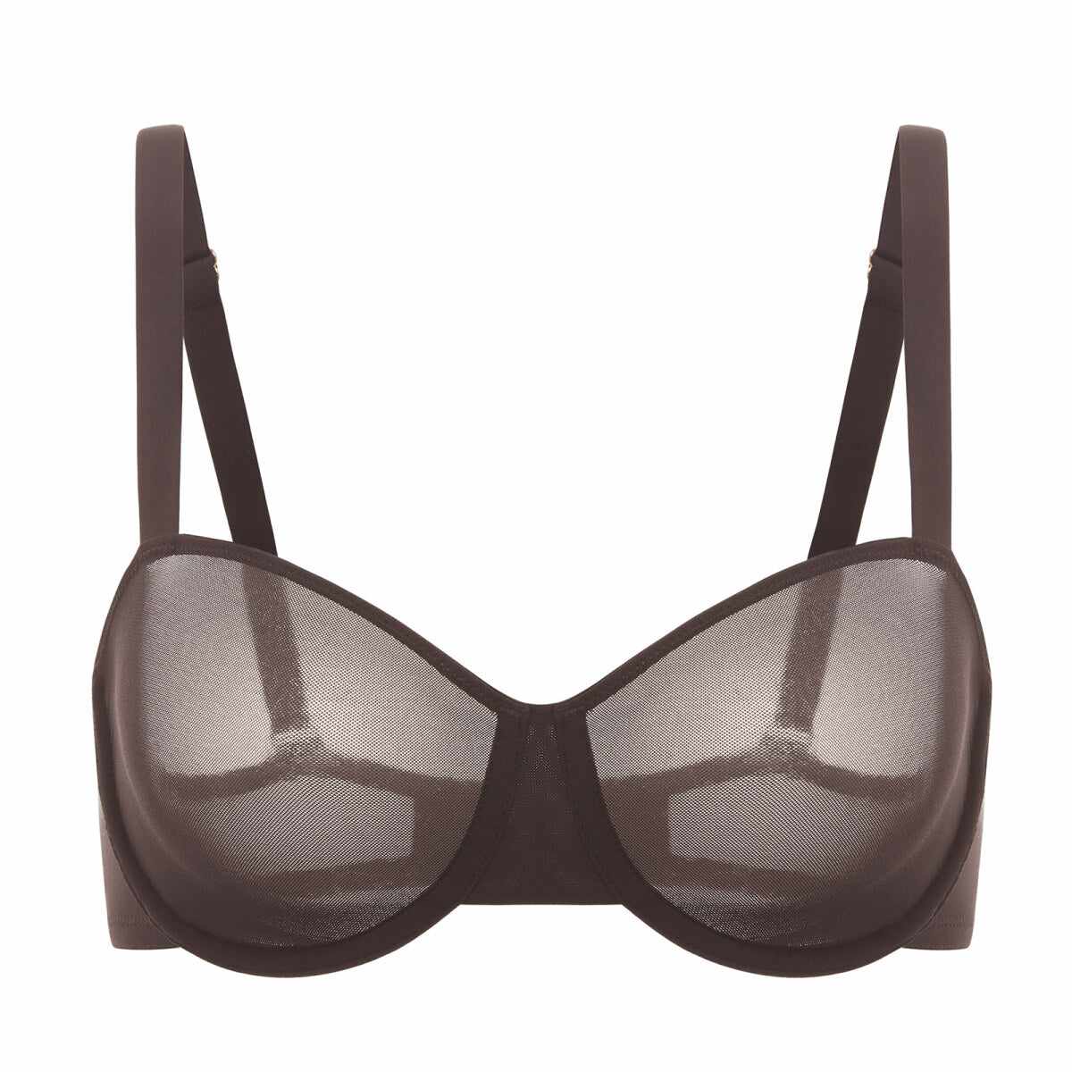 Cosnufy Sheer Mesh Balconette Bra