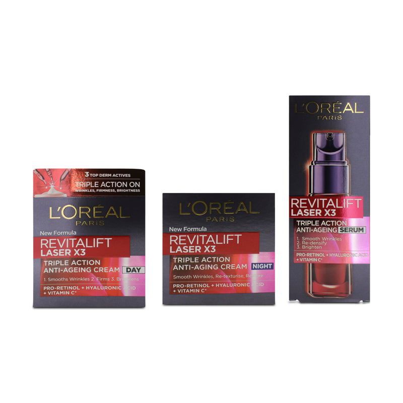 L'Oreal Revitalift Laser Renew Routine Skincare Set (Blemished Box)