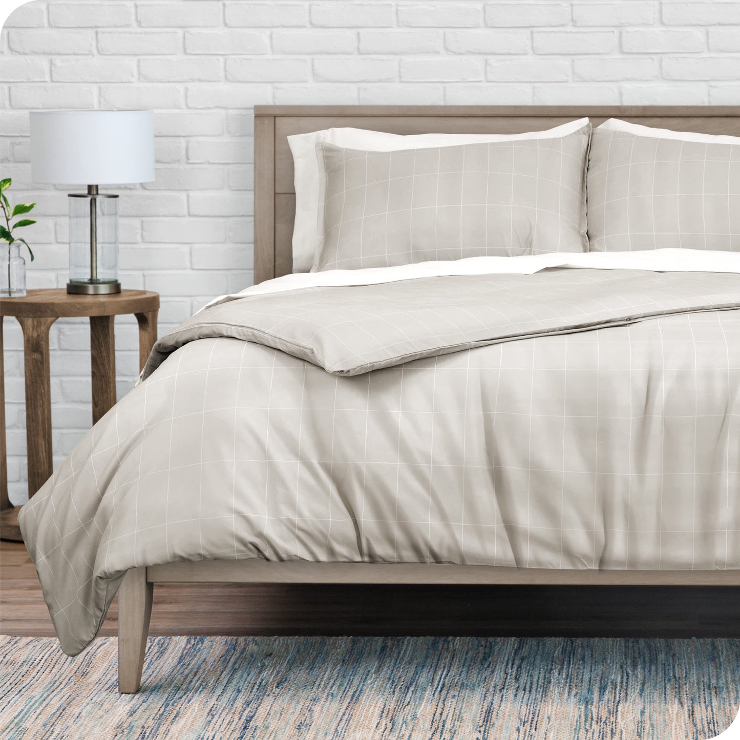 Bare Home Double Brushed Duvet Cover Set