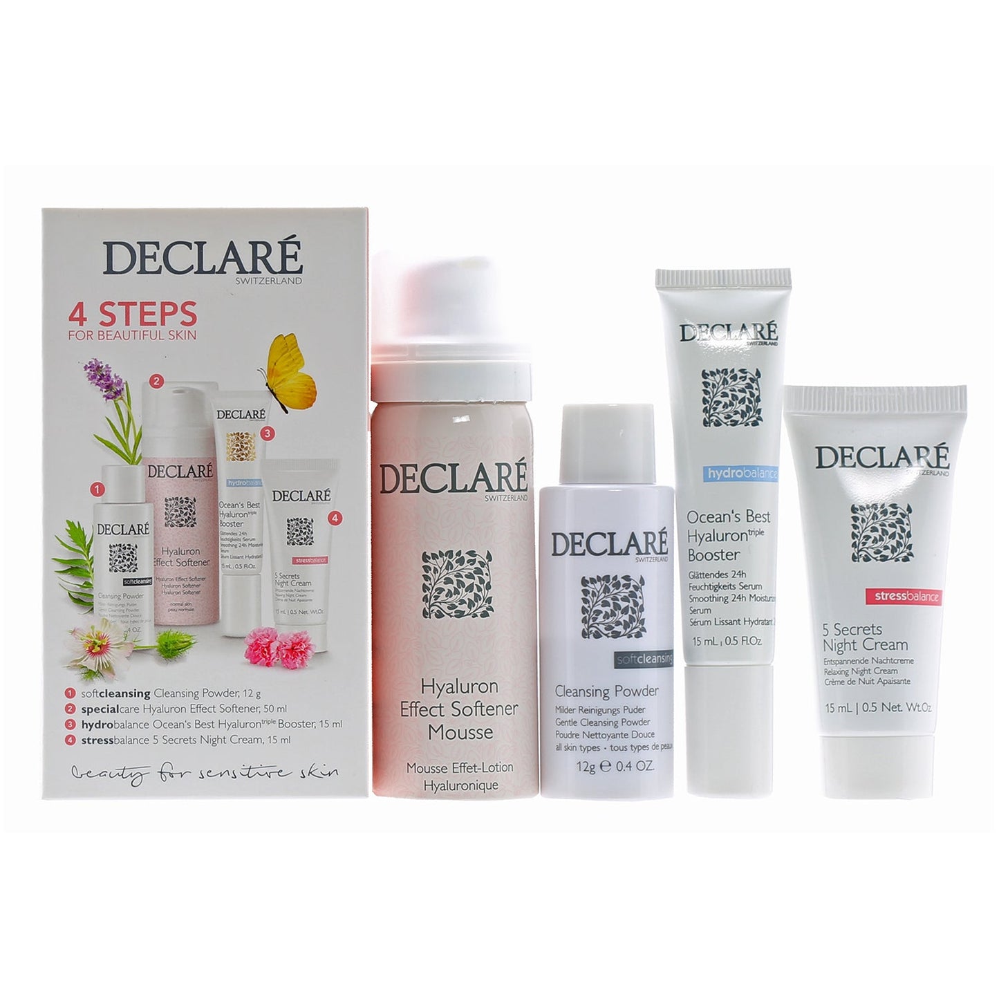 Declare Ocean Best Kit Hyaluron Booster / Sft / Ntcrm/Cln Pwd