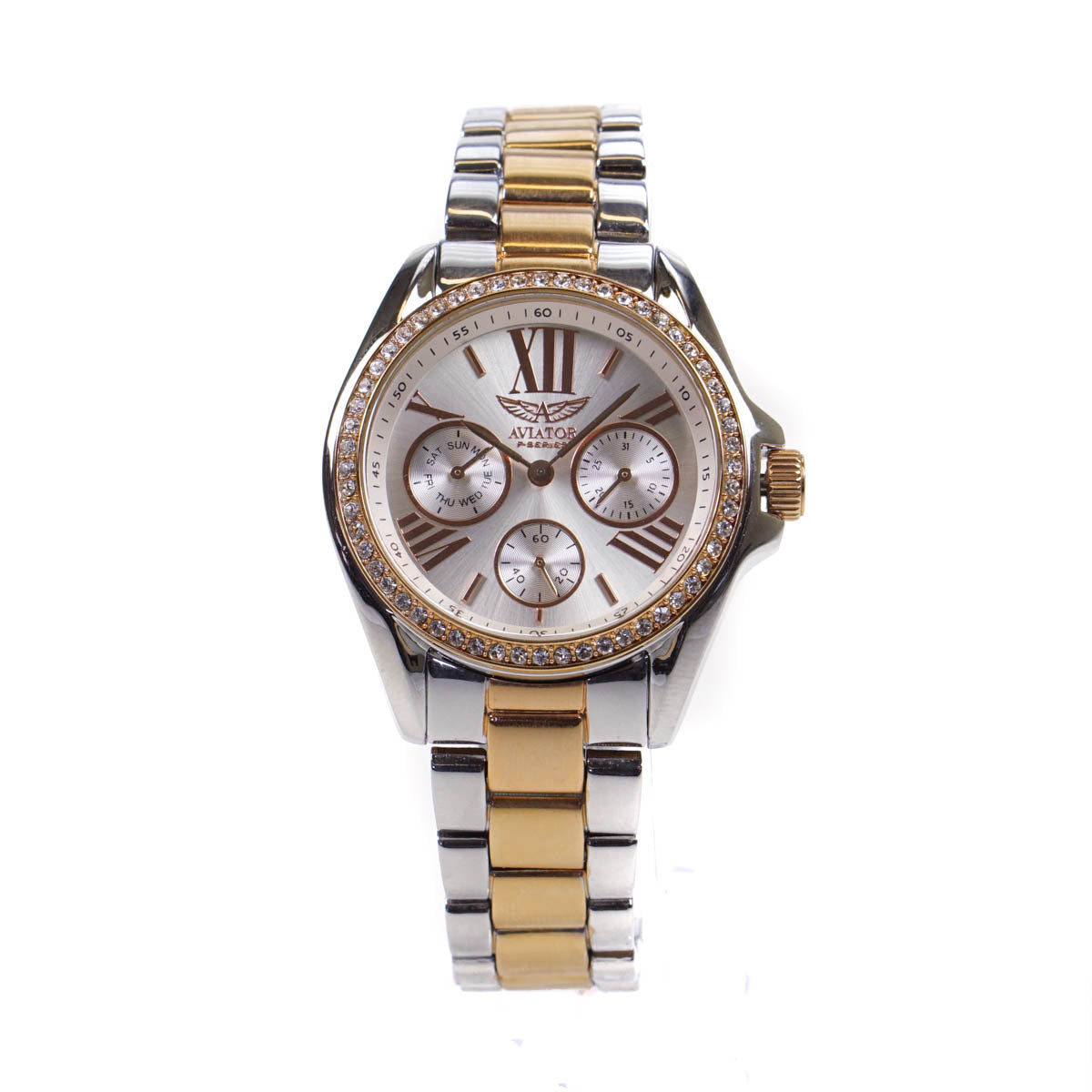 Aviator Ladies Watch Rose Gold & Steel  AVX5701L28 With 3 Straps