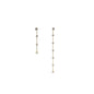 Swarovski Constella Asymmetrical Gold Drop Earrings 5622721 (Blemished Box)