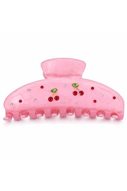 2pk Cherry Hair Claw Clips