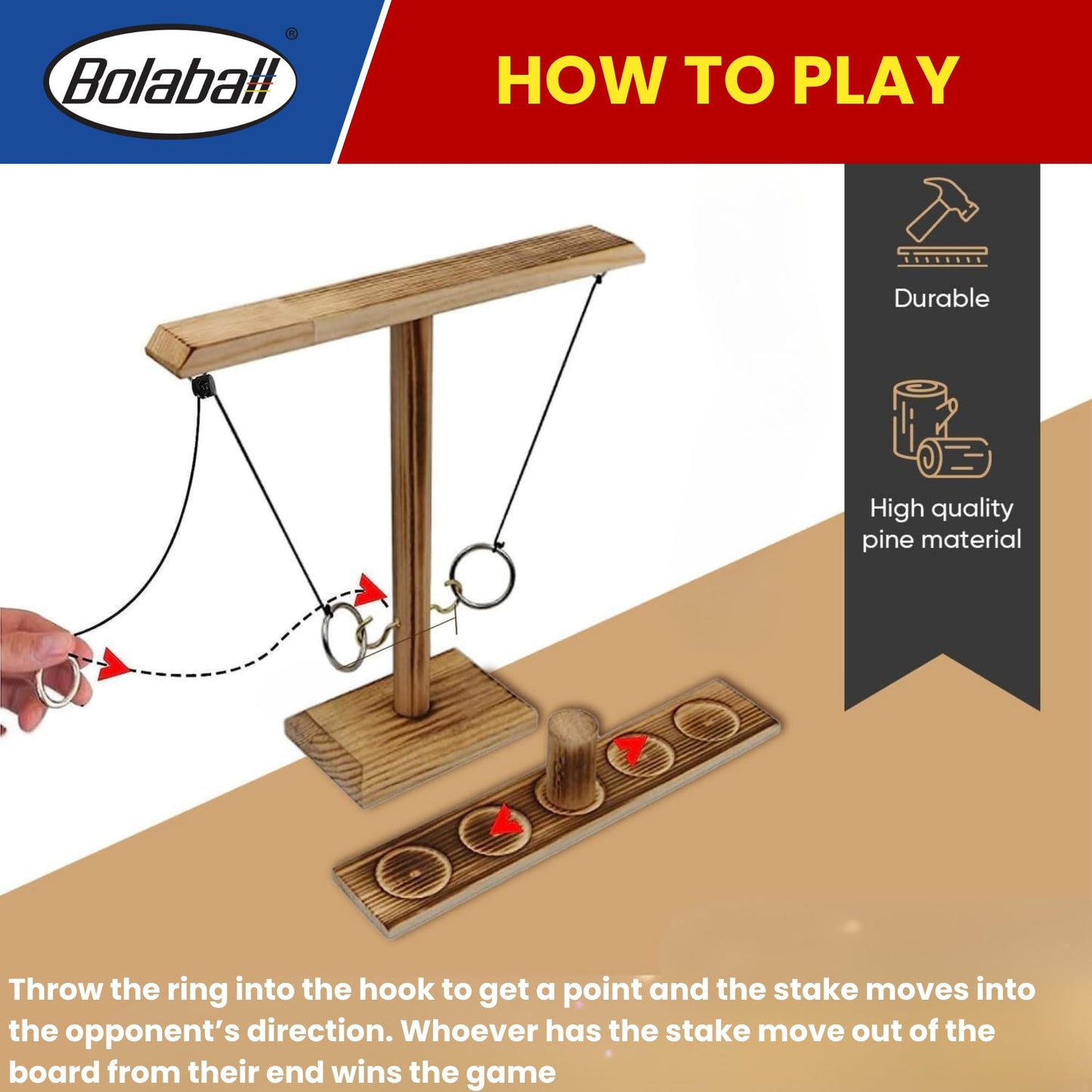 Bolaball Ring Toss Game