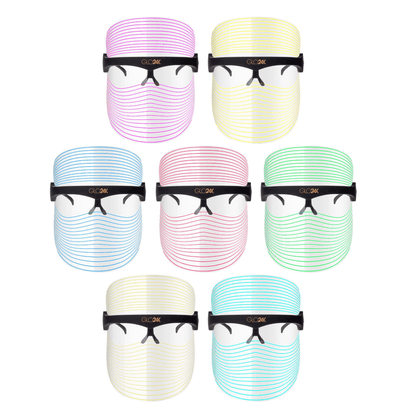 GLO24K 7-in-1 LED Light Therapy Treatment Mask