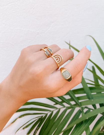 Elevated Faith Rainbow Arch Ring