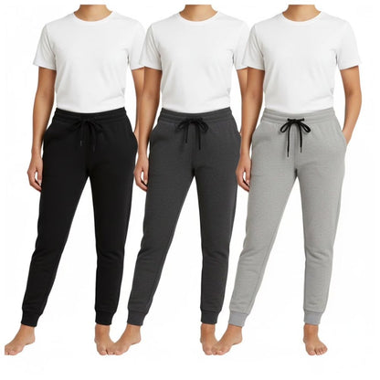 BenBen Womens 3 Pack Fleece Ultra Soft Jogger