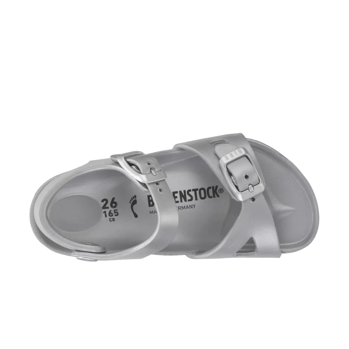 Birkenstock Rio Essentials Kids EVA Metallic Silver