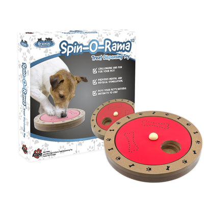 Brainiac Spin-O-Rama Treat Dispensing Pet Toy