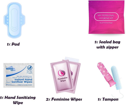 Feminine Hygiene Kits Pack of 60 (Pink)