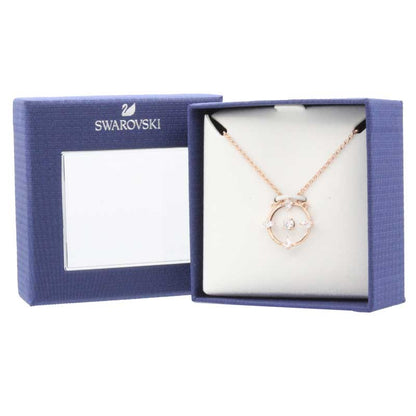 Swarovski North Collection Rose Gold Crystal Glass Necklace