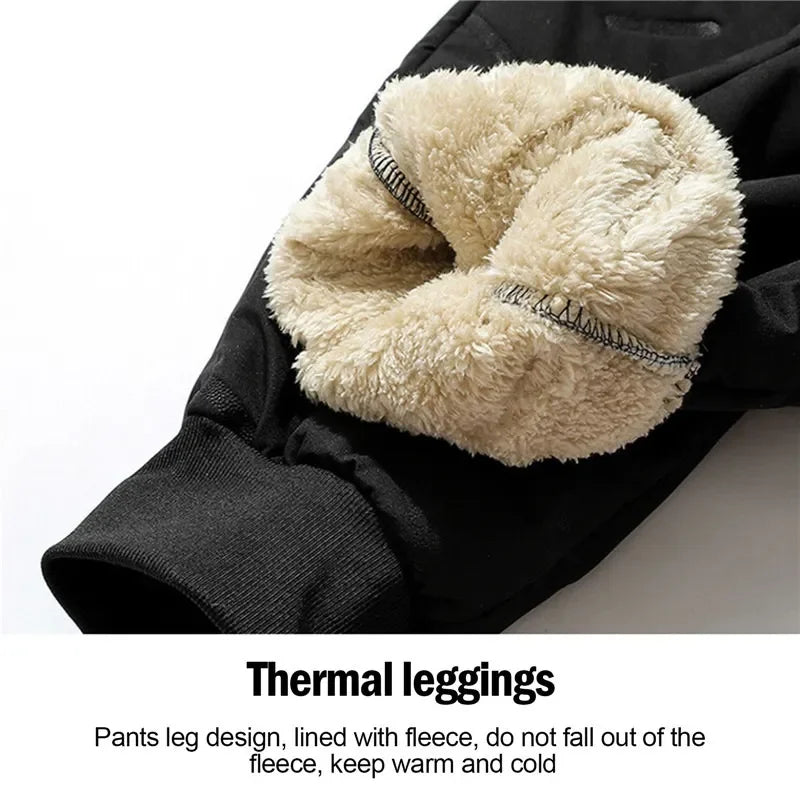 Men’s Winter Plush Fleece Pants – Ultra Warm Thermal Joggers