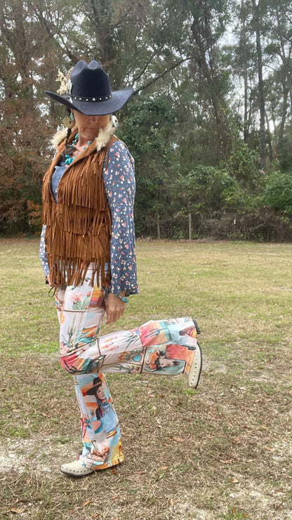 Colores de Mexico Flare Pants Pictures of the Southwest