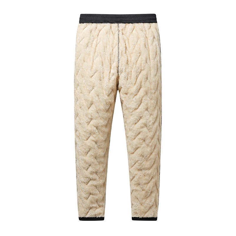 Men’s Winter Plush Fleece Pants – Ultra Warm Thermal Joggers