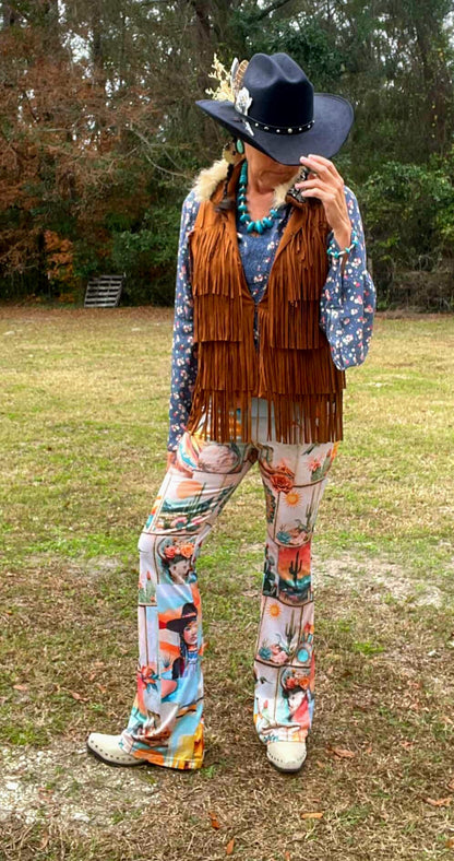 Colores de Mexico Flare Pants Pictures of the Southwest