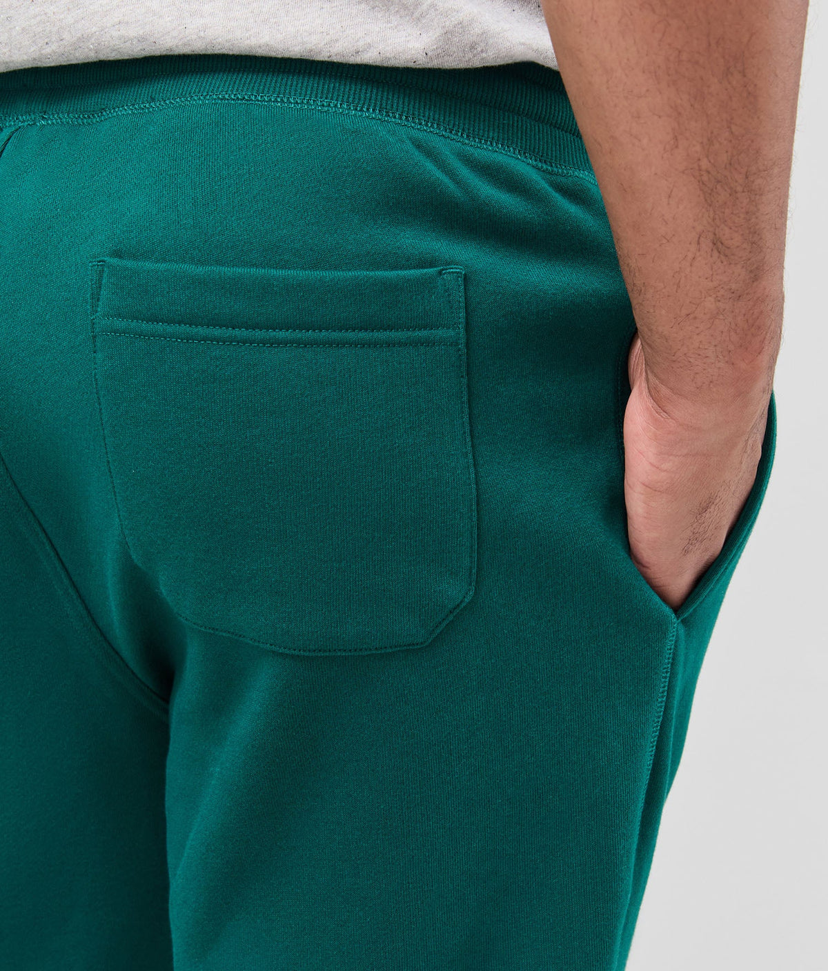 Mens Recycled Fleece Tapered Sweatpant - Recycled Fleece - Rainforest