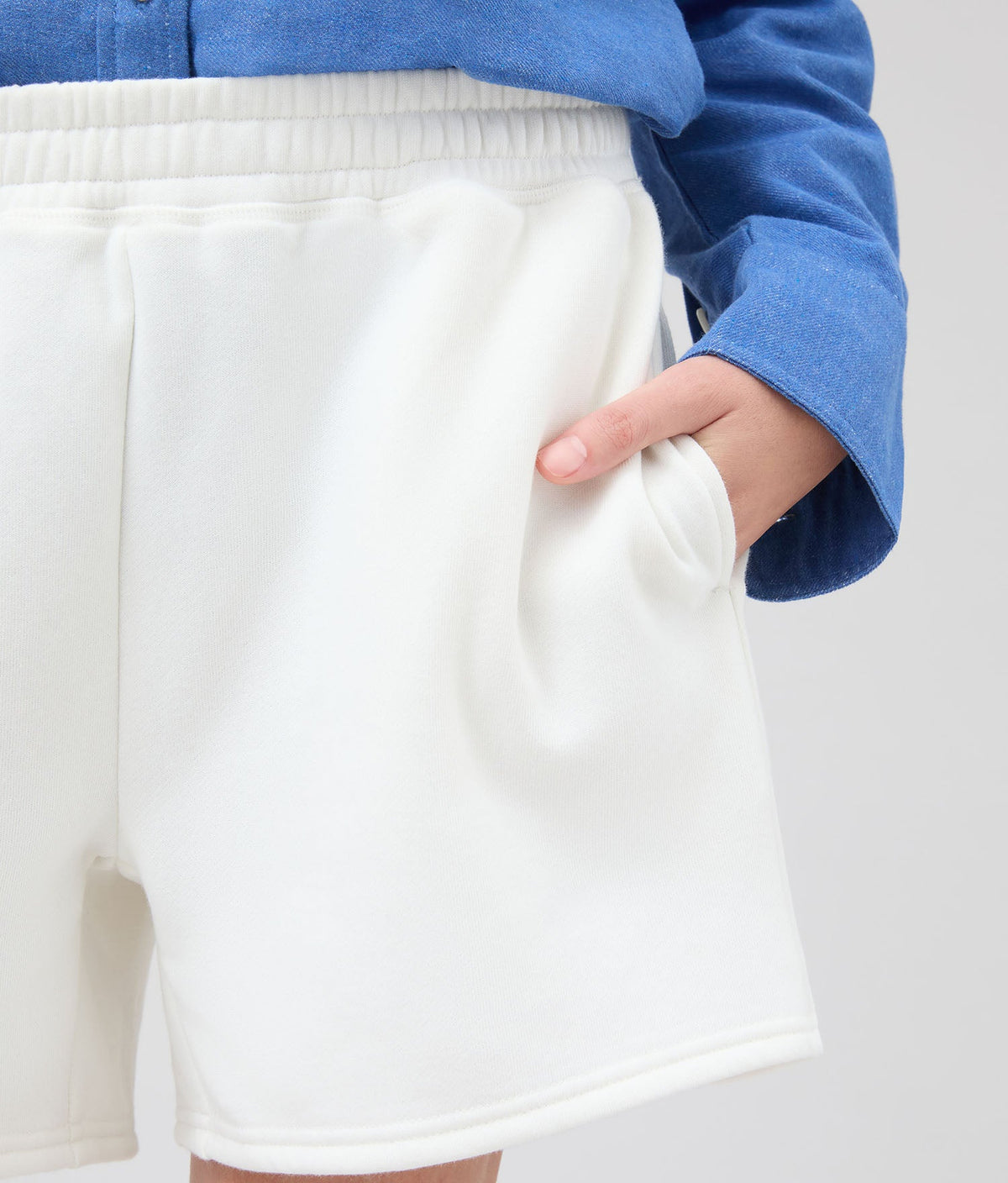 Womens Recycled Fleece Sweatshort - Recycled Fleece - Coconut Milk