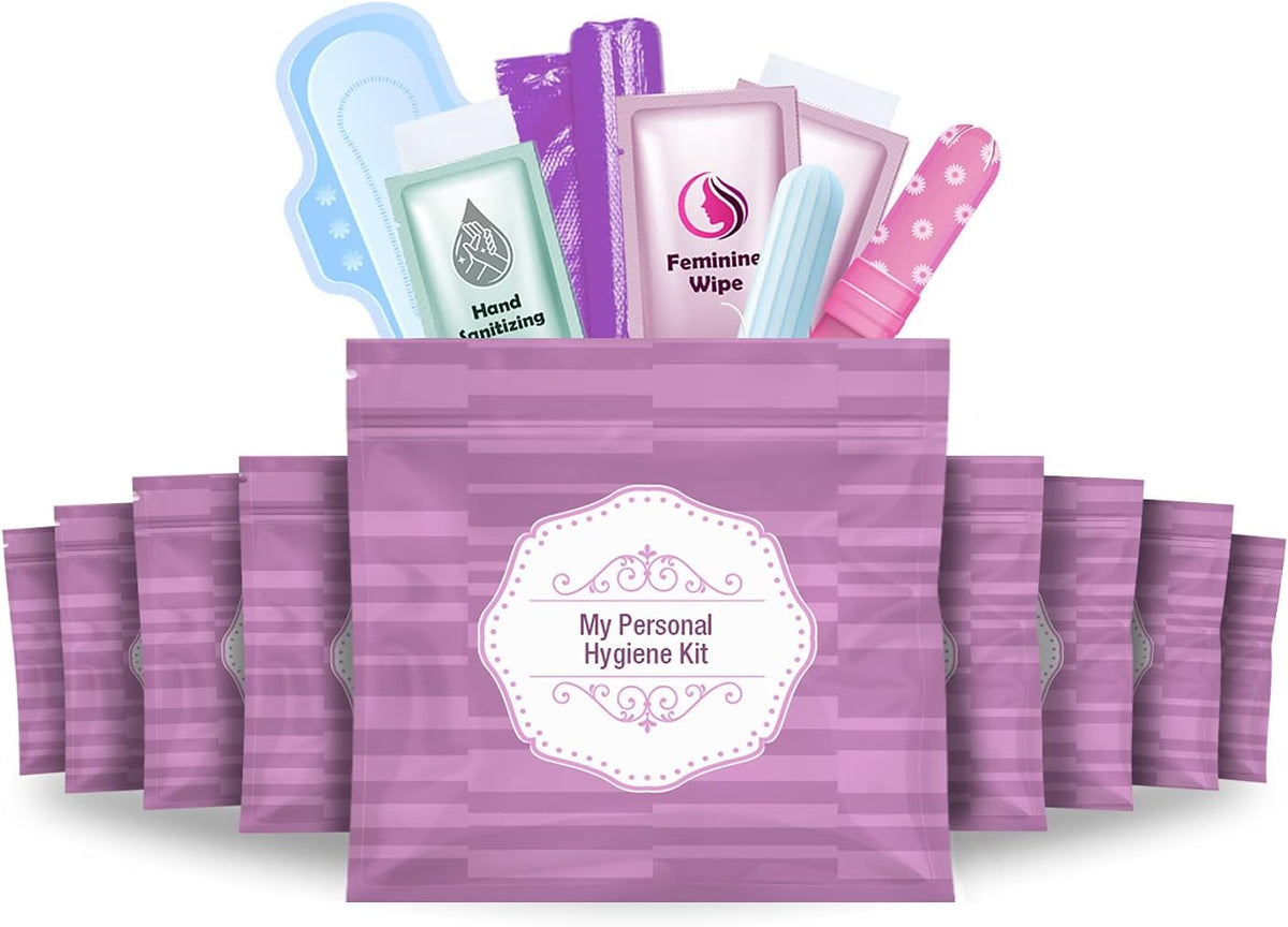 Feminine Hygiene Kits Pack of 10 (Purple)