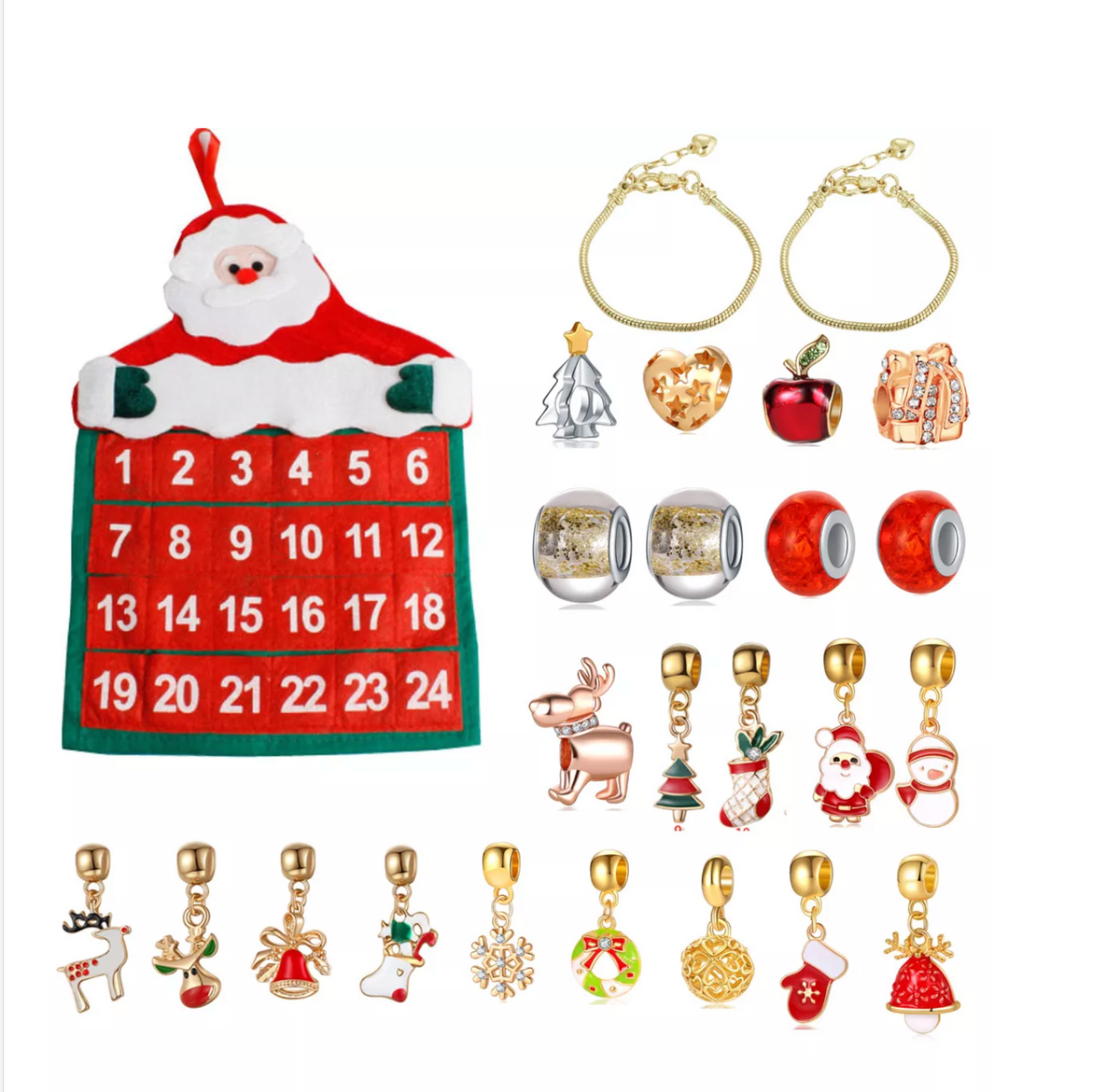 Don't AsK - Holiday Advent Calendar - Charm and Bracelet set