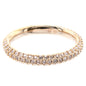 Swarovski Stone Rose Gold Ring Size 58