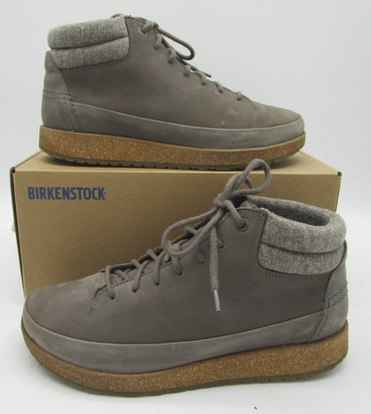 Birkenstock Unisex Honnef High Nubuck Leather Gray Tuape