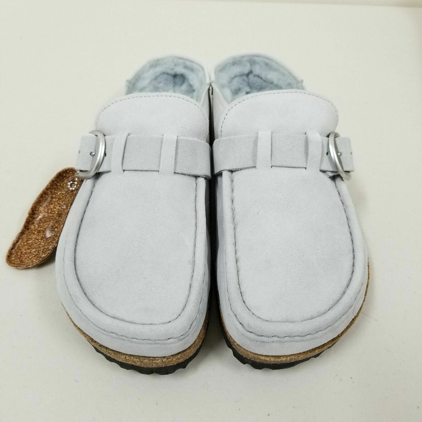 Birkenstock Unisex Buckley Shearling Suede Leather Dusty Teal