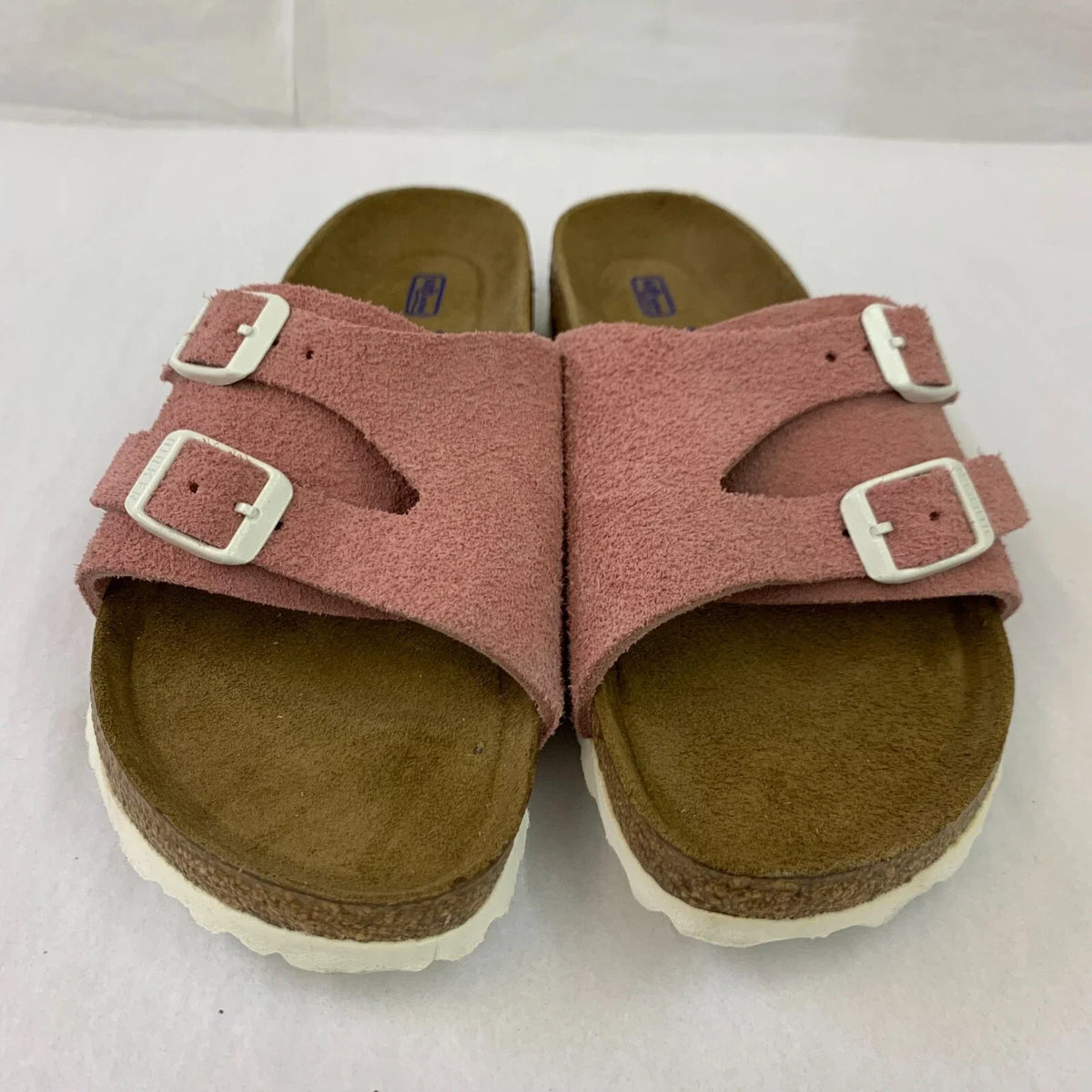 Birkenstock Unisex Vaduz Suede Leather Soft Footbed Rose