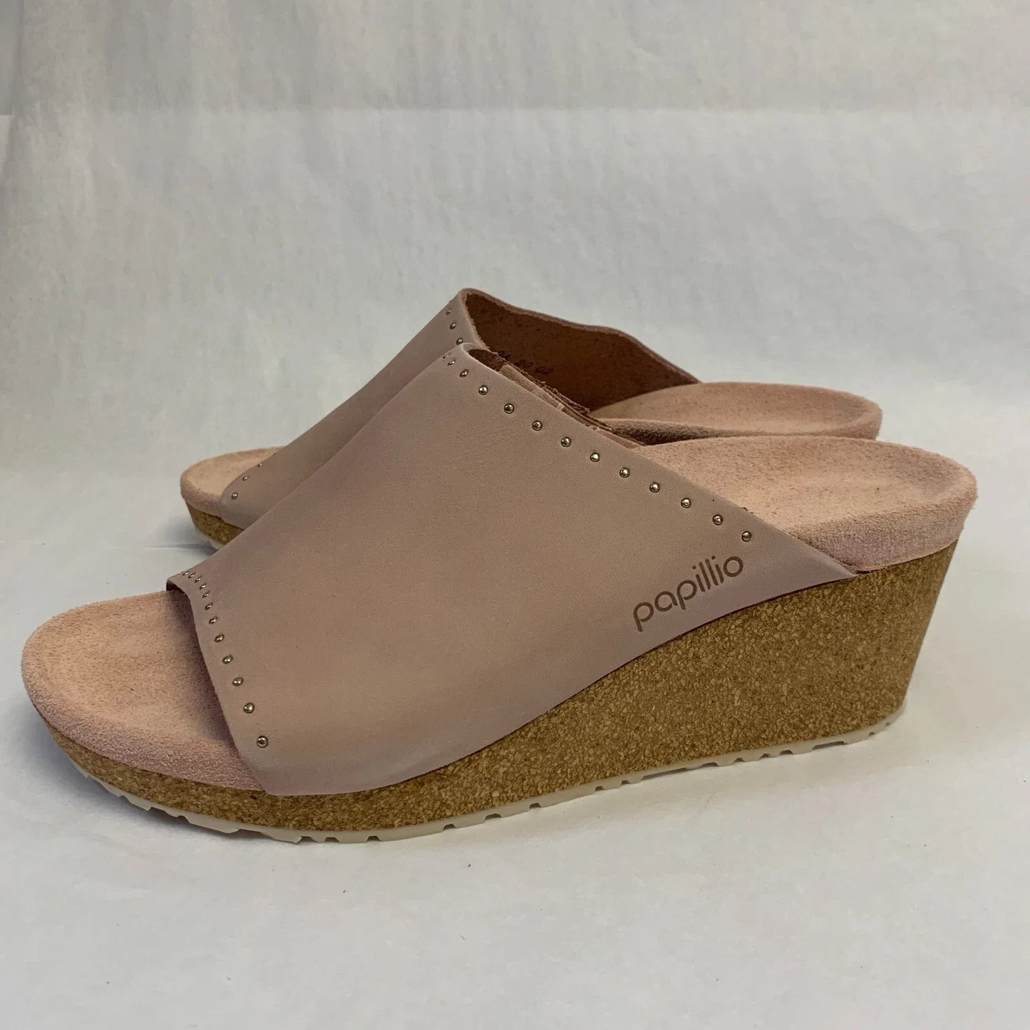 Birkenstock Namica Exquisit Nubuk Leather Crystal Rose Rivets