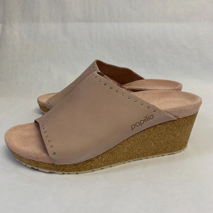 Birkenstock Namica Exquisit Nubuk Leather Crystal Rose Rivets