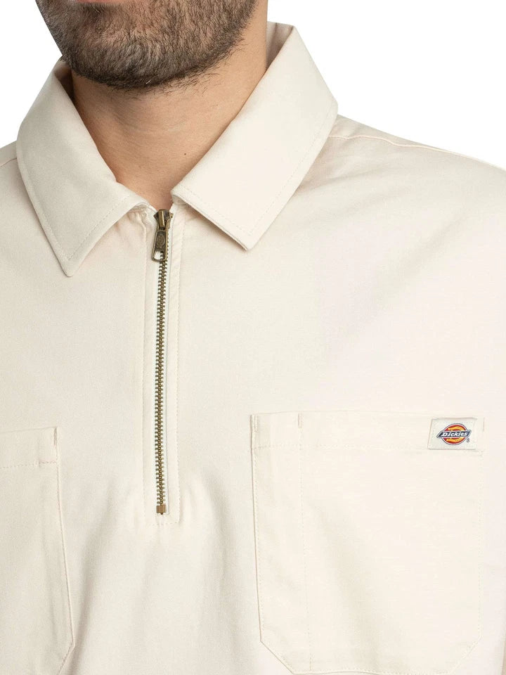 Dickies Men's Ranch Zip Polo Shirt Polos