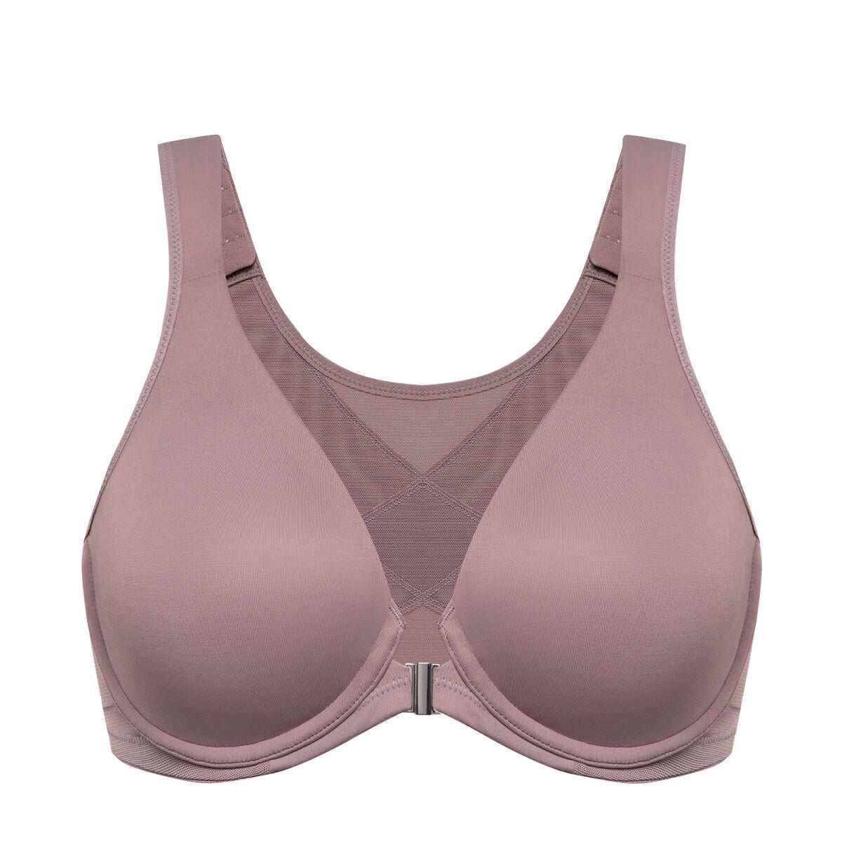Front Closure Posture Support Underwire Plunge Bra