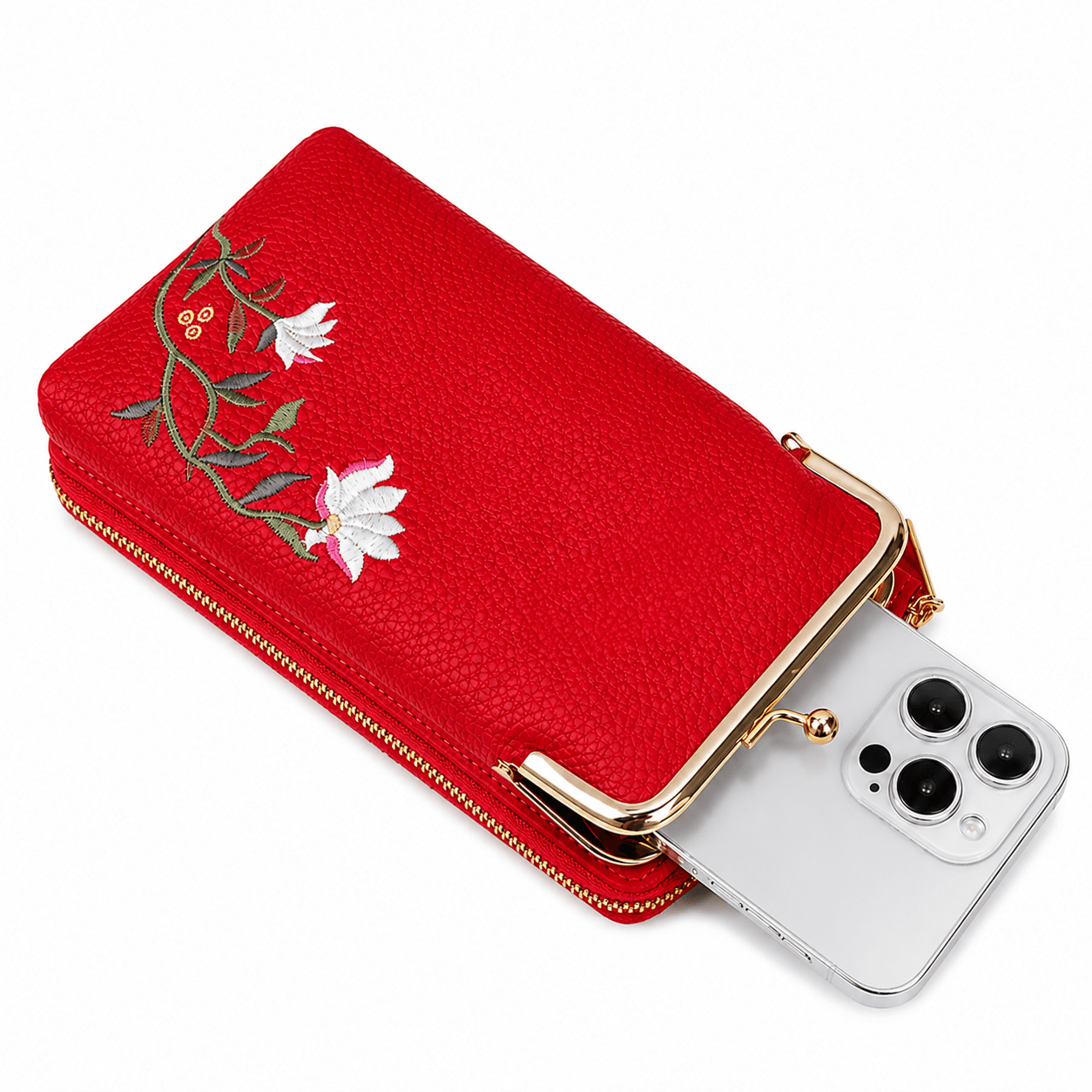 Clip Zip Crossbody Wallet