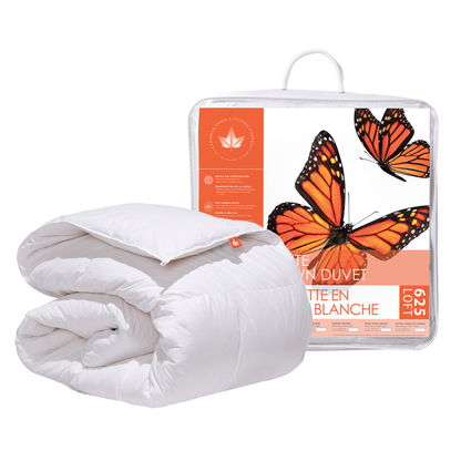 Canadian Down & Feather Company 625 Loft White Down Comforter, All Season Weight