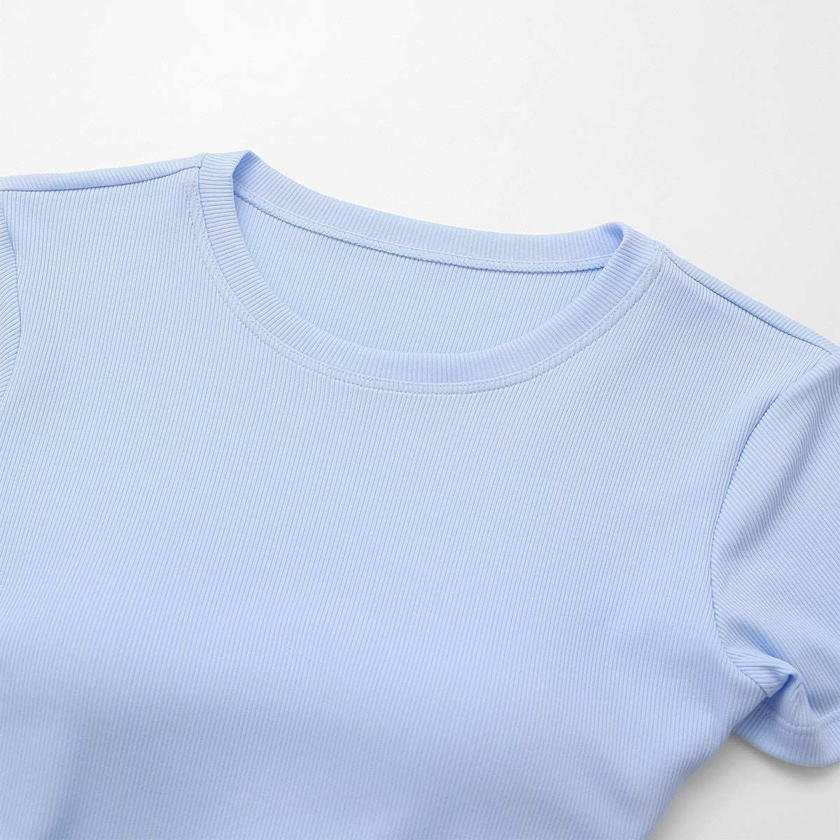 Buttery Soft Built-In Padded Bra Short Sleeve T-Shirt