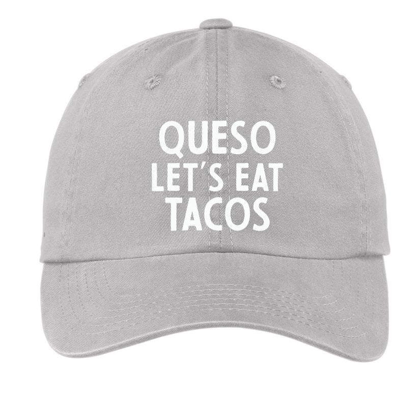 Frankie Jean Queso Let's Eat Tacos Baseball Cap