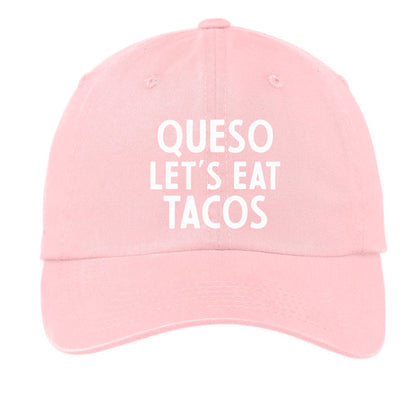 Frankie Jean Queso Let's Eat Tacos Baseball Cap