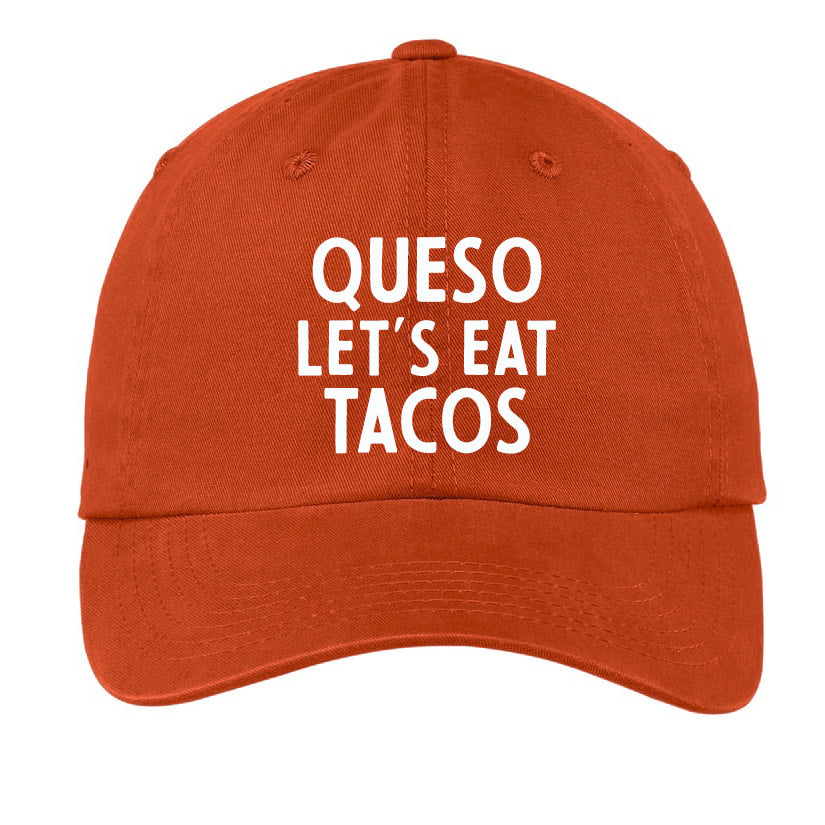 Frankie Jean Queso Let's Eat Tacos Baseball Cap