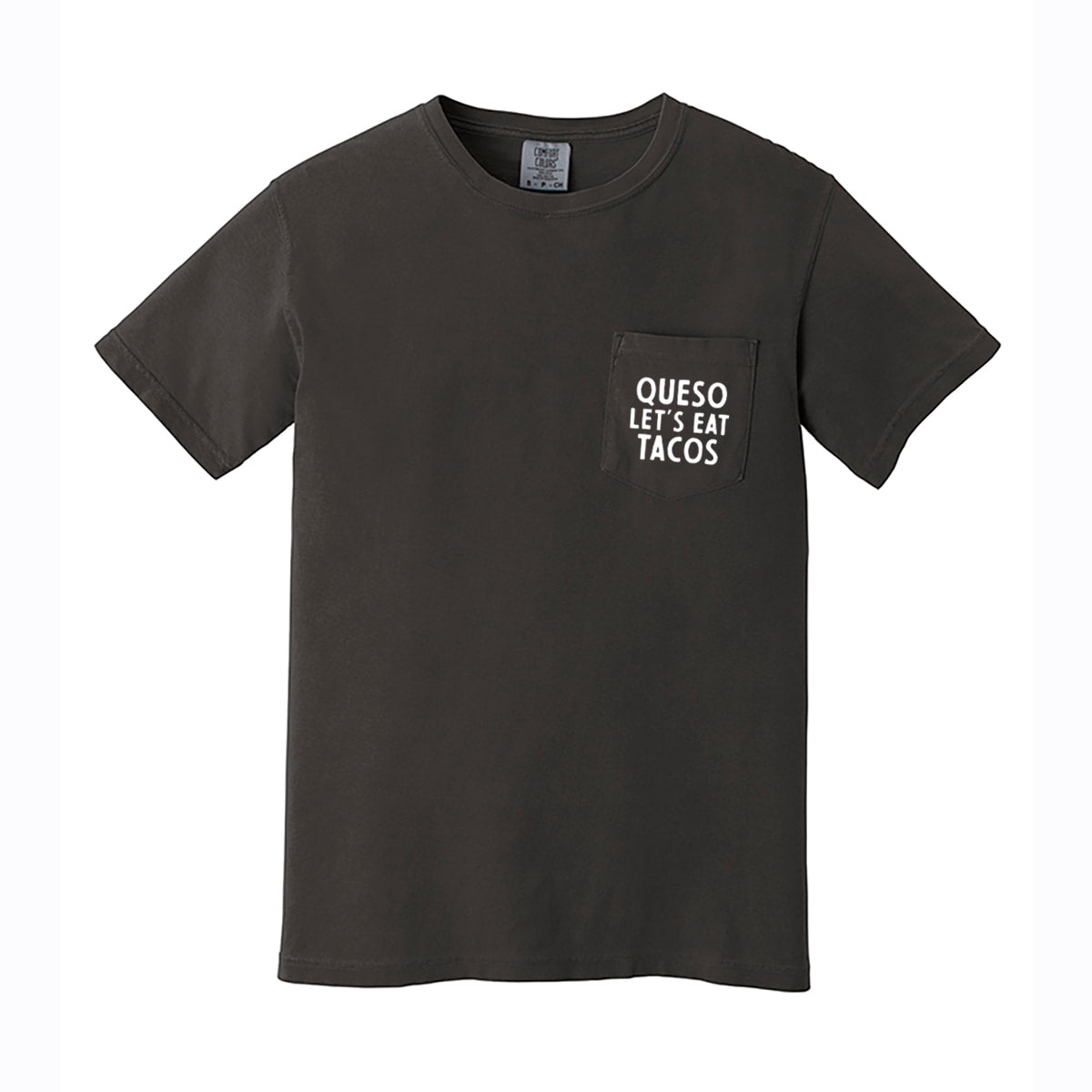 Frankie Jean Queso Let's Eat Tacos Pocket Tee