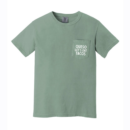 Frankie Jean Queso Let's Eat Tacos Pocket Tee