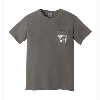 Frankie Jean Queso Let's Eat Tacos Pocket Tee