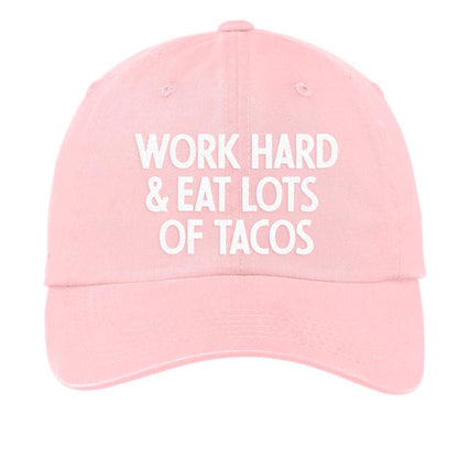 Frankie Jean Work Hard & Eat Lots of Tacos Baseball Cap