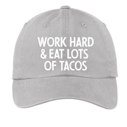 Frankie Jean Work Hard & Eat Lots of Tacos Baseball Cap