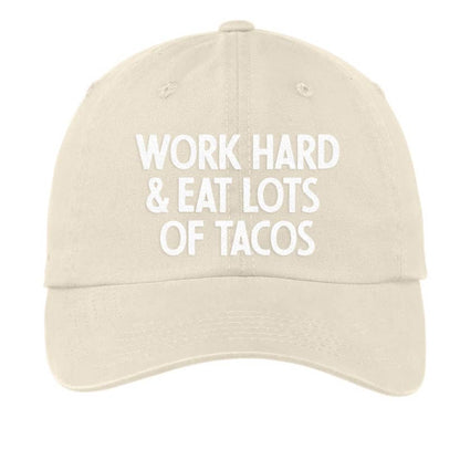 Frankie Jean Work Hard & Eat Lots of Tacos Baseball Cap